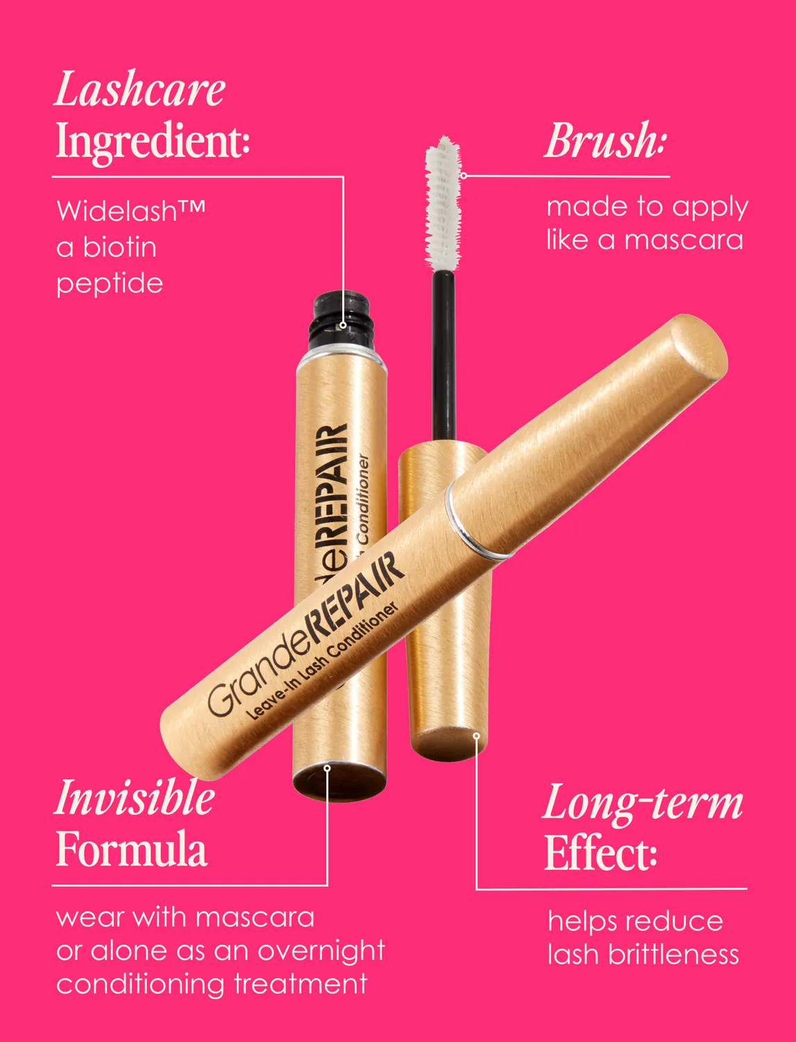 Grande Cosmetics GrandeREPAIR Wimpern Conditioner Full Size Widelash