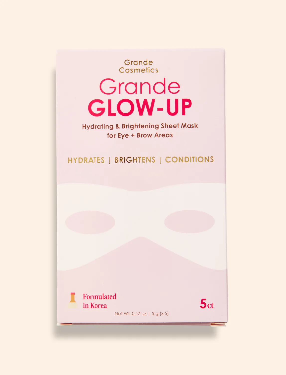 Grande Cosmetics GrandeGLOW-UP Augenmaske 1 Maske mit Niacinamid