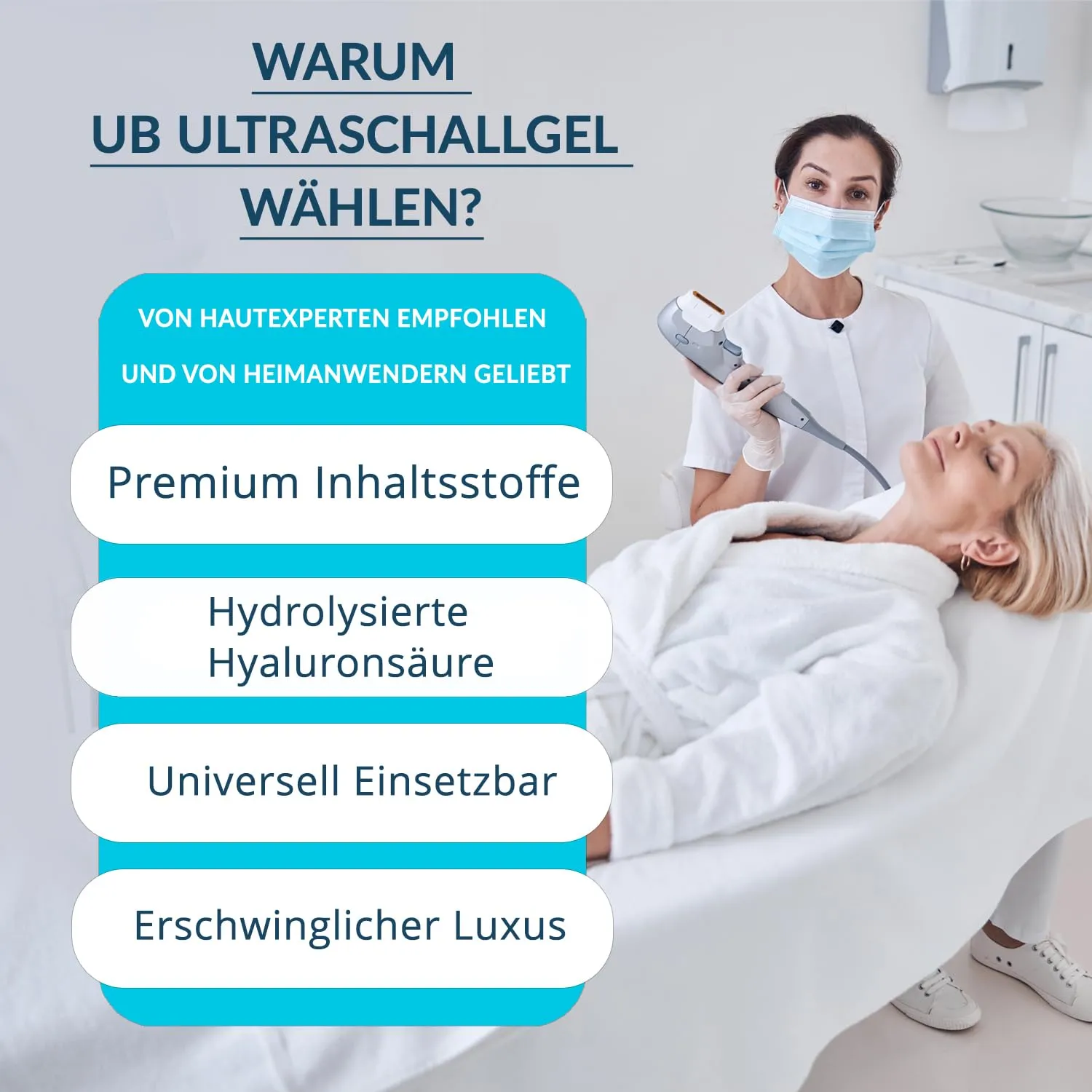UB Hyaluron Ultraschallgel 500ml Gesicht & Körper