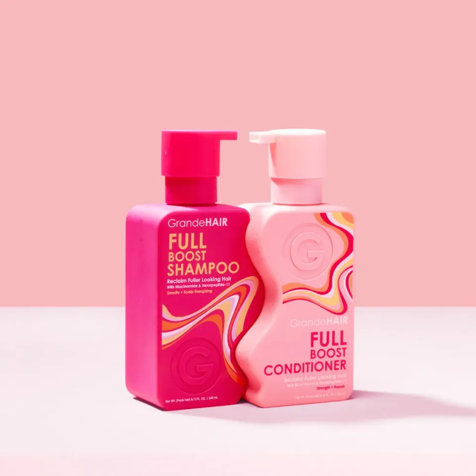 Grande Cosmetics GrandeHAIR Full Boost Shampoo Conditioner Set