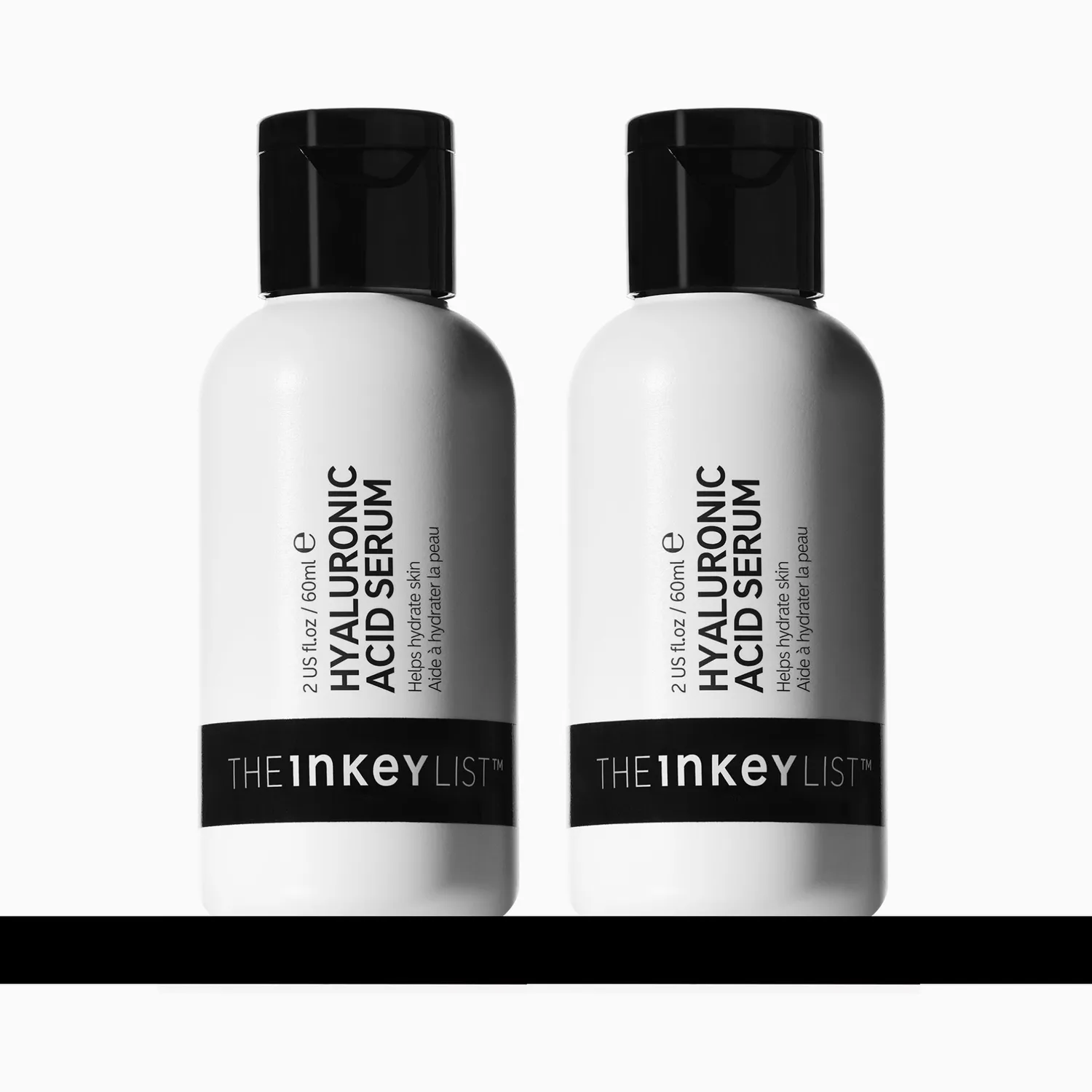 The INKEY List Hyaluronic Acid Serum Duo 2x60ml für trockene Haut