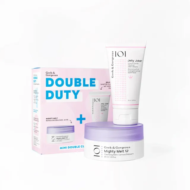 Geek & Gorgeous Double Duty Double Cleanse Duo Reinigungsset Mini