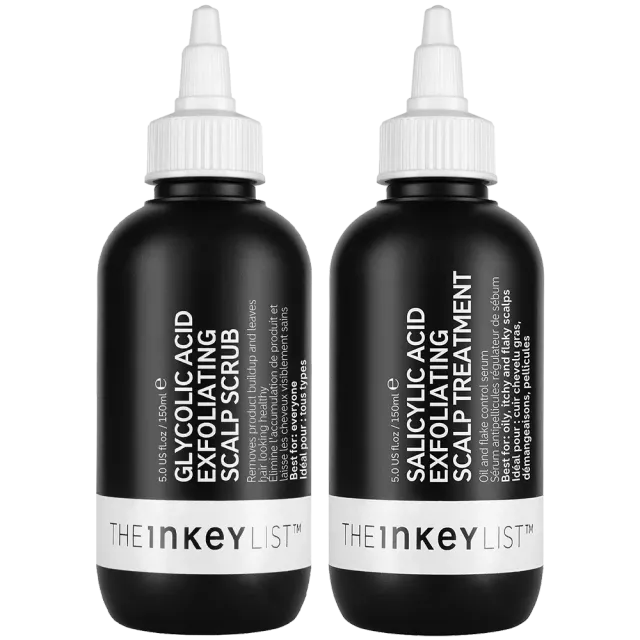 The INKEY List Scalp Duo Haarset 2x150 ml fettige Kopfhaut