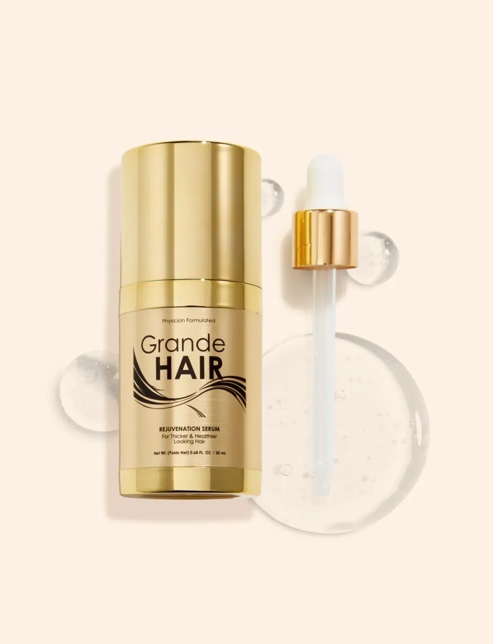 Grande Cosmetics GrandeHAIR Haarserum Travel Size für dichteres Haar