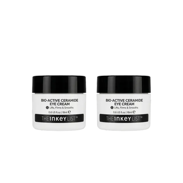 The INKEY List Bio-Active Ceramide Eye Cream Augencreme Duo mit Ceramid
