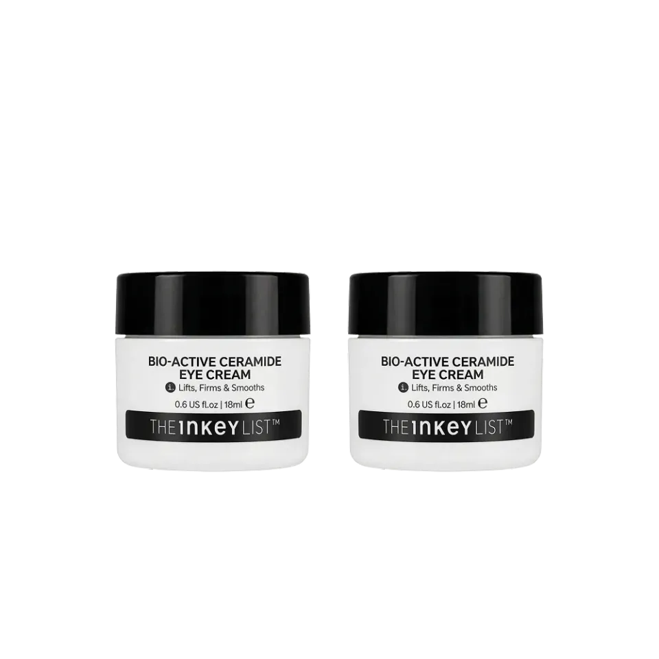 The INKEY List Bio-Active Ceramide Eye Cream Augencreme Duo mit Ceramid