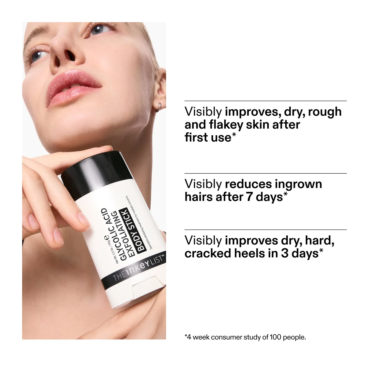The INKEY List Glycolic Acid Body Stick mit 7% AHA