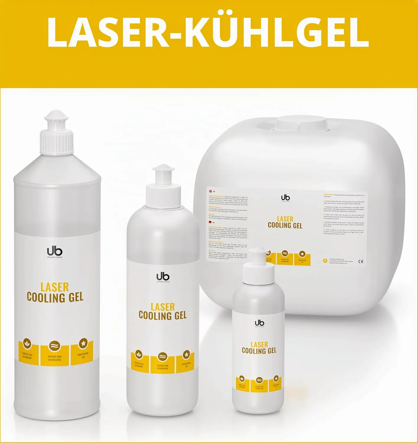 UB Laser Kontaktgel kühlend 500 g für IPL und Laser