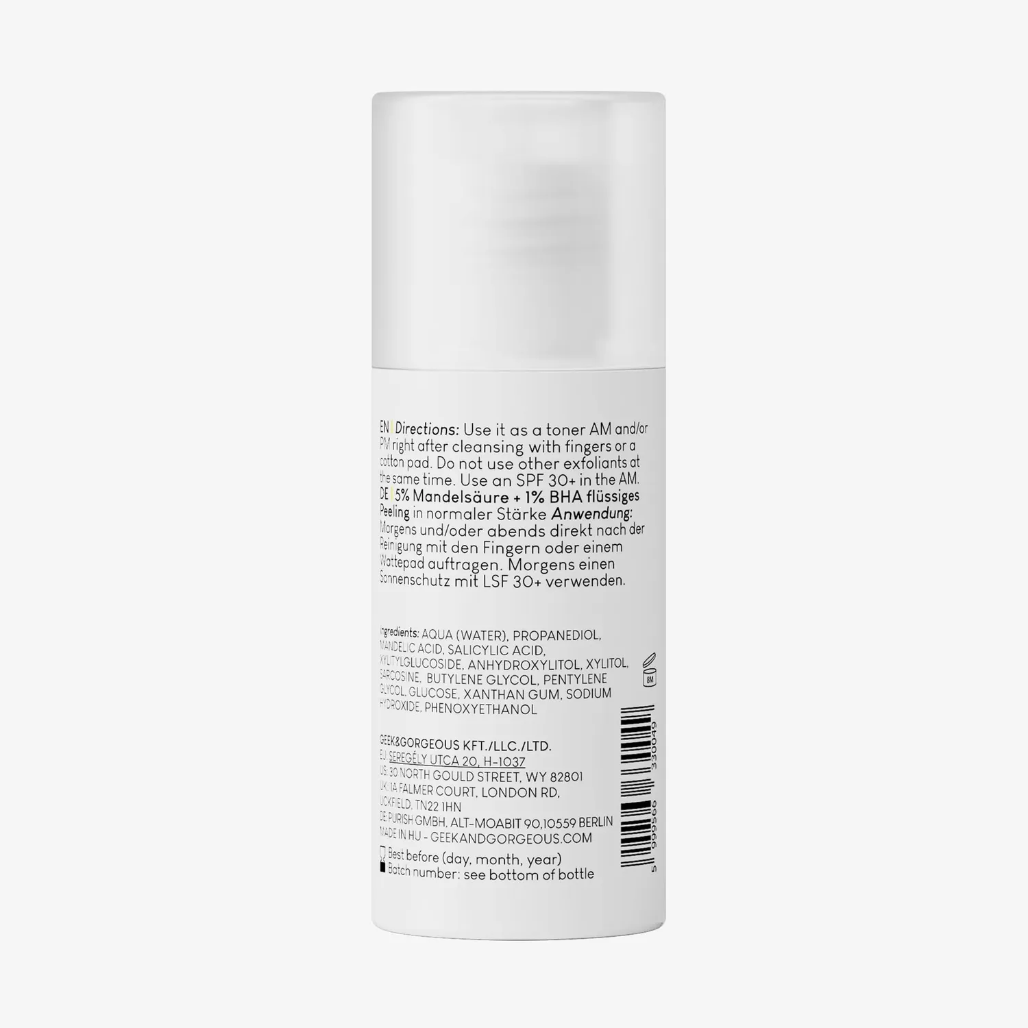 Geek & Gorgeous Cheer Up Peeling Mandelsäure BHA 30ml
