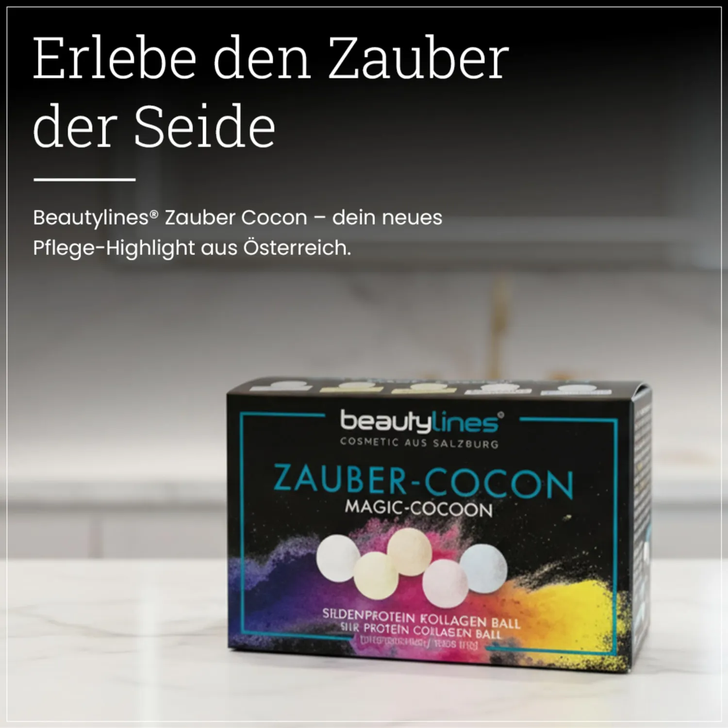 Beautylines Zauber Cocon Serum blau mit Hyaluron und Seide