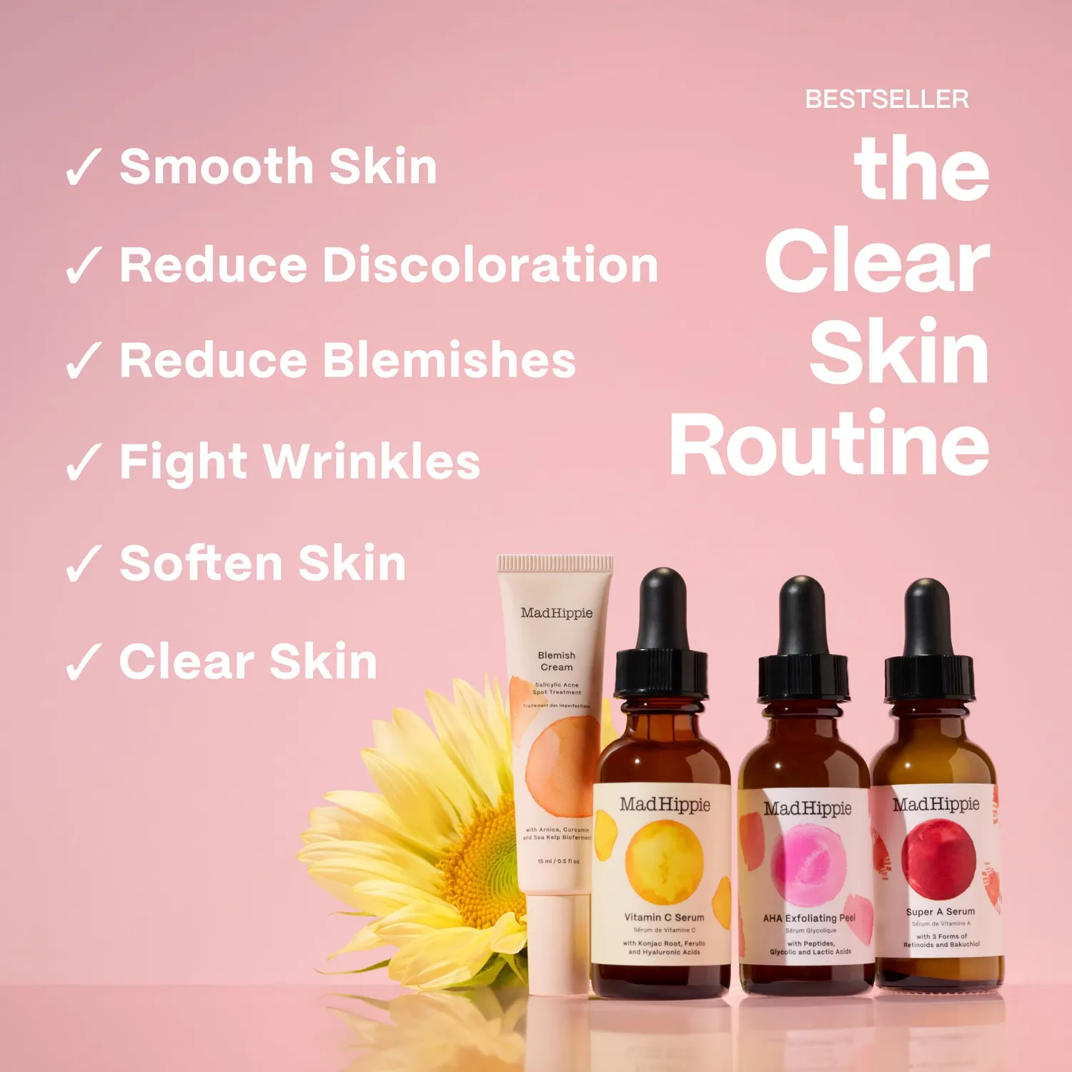 Mad Hippie Clear Skin Routine Gesichtspflege Set für unreine Haut