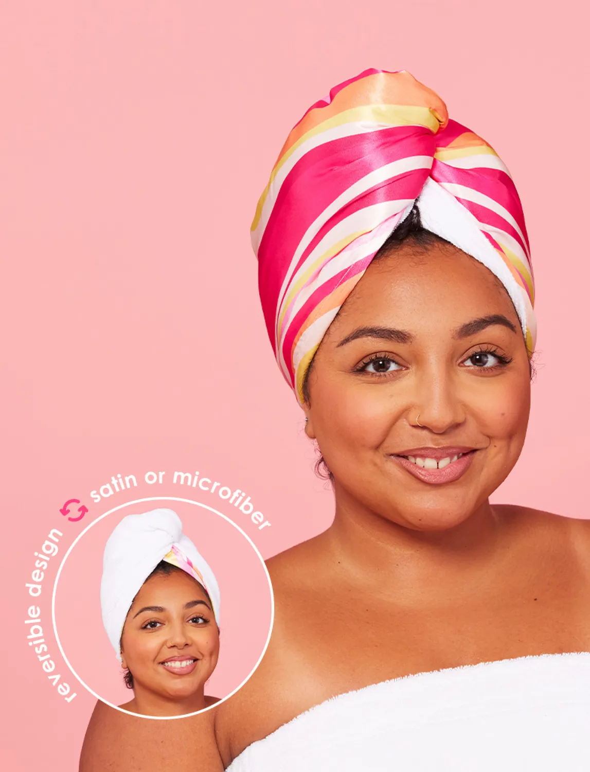 Grande Cosmetics GrandeHAIR Haarturban Mikrofaser und Satin