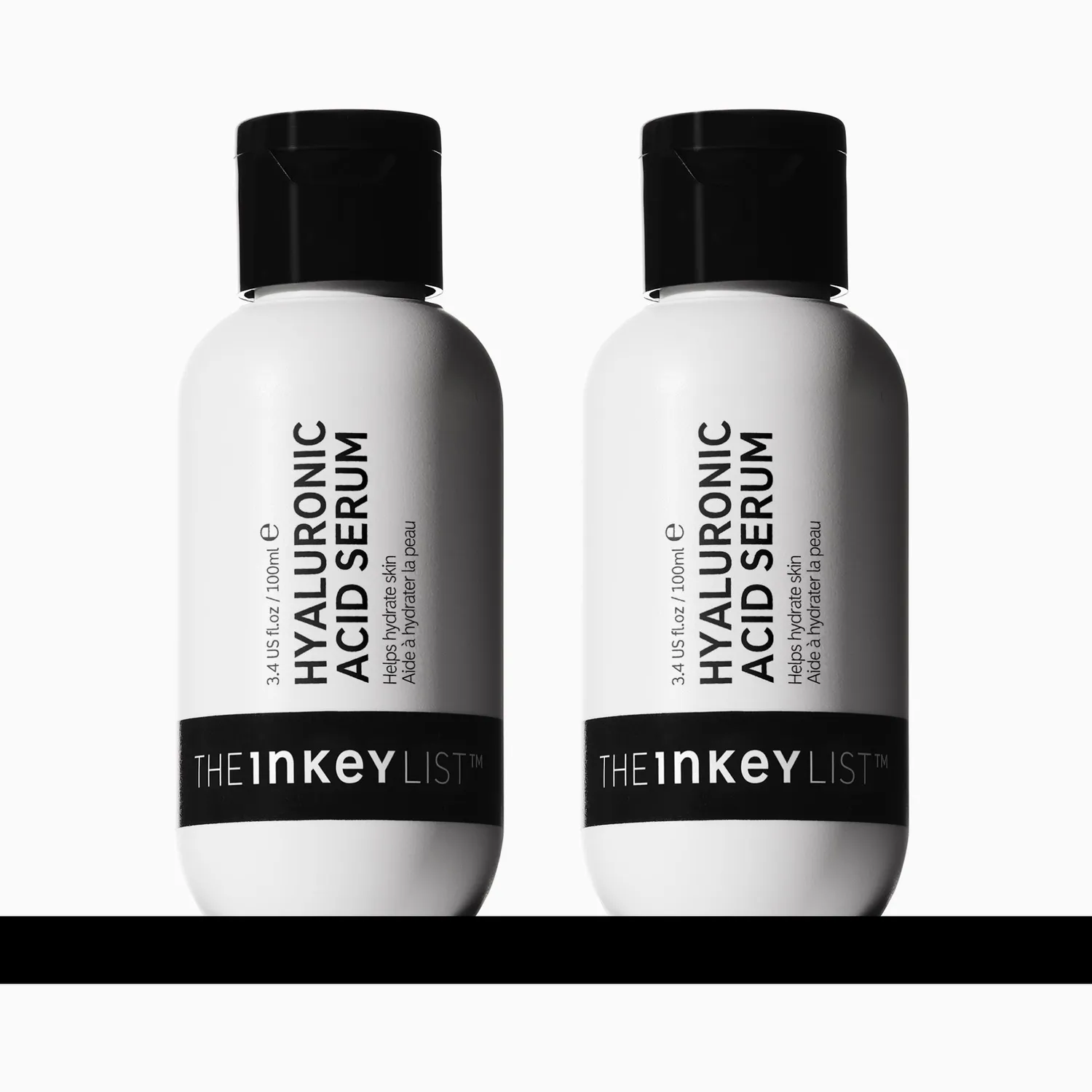 The INKEY List Hyaluronic Acid Supersize Serum Duo 2x100ml für trockene Haut