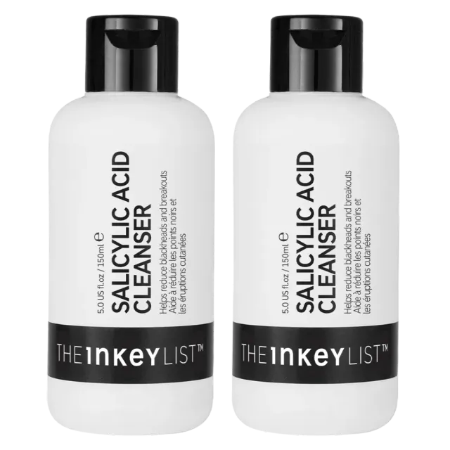 The INKEY List Salicylic Acid Cleanser Duo Reinigungsgel 2er-Set ölige Haut