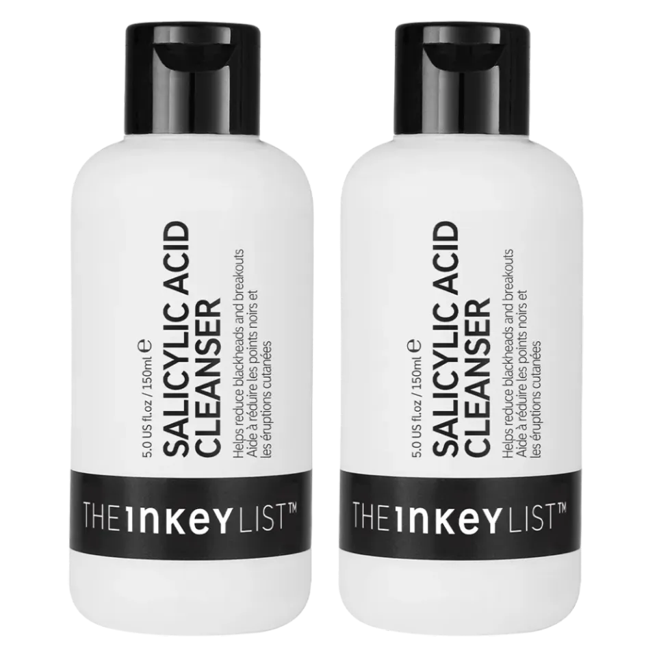 The INKEY List Salicylic Acid Cleanser Duo Reinigungsgel 2er-Set ölige Haut