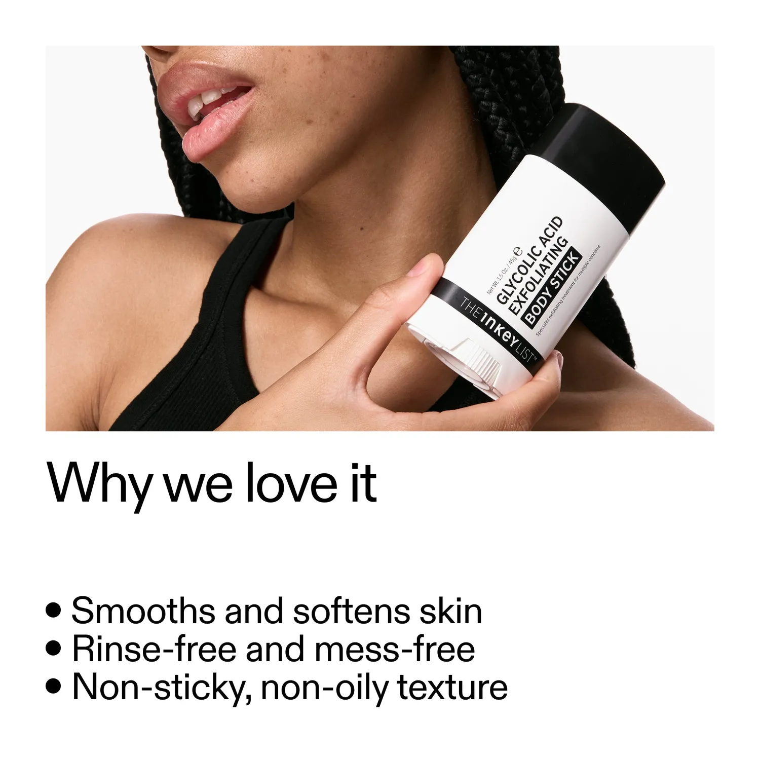 The INKEY List Glycolic Acid Body Stick mit 7% AHA