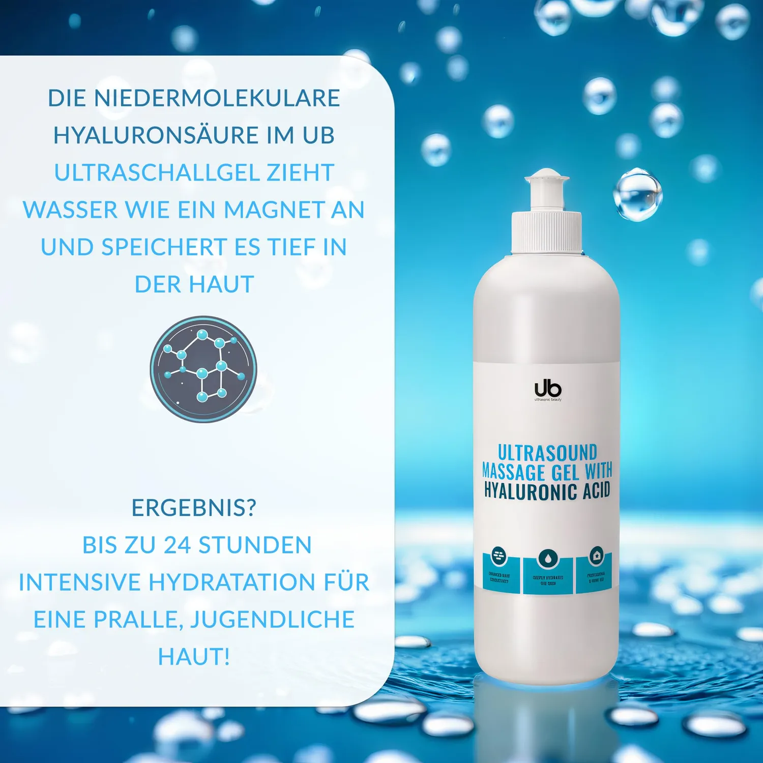 UB Naturel Ultraschallgel Hyaluron für empfindliche Haut