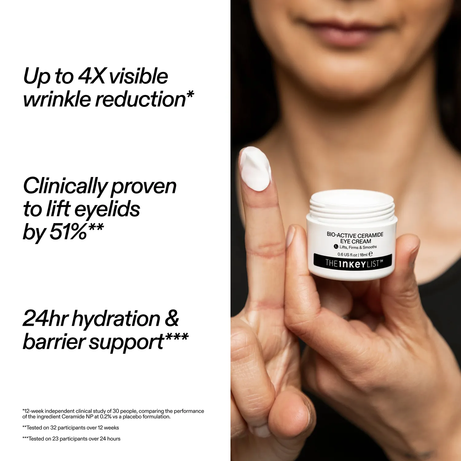 The INKEY List Bio-Active Ceramide Eye Cream Augencreme Duo mit Ceramid
