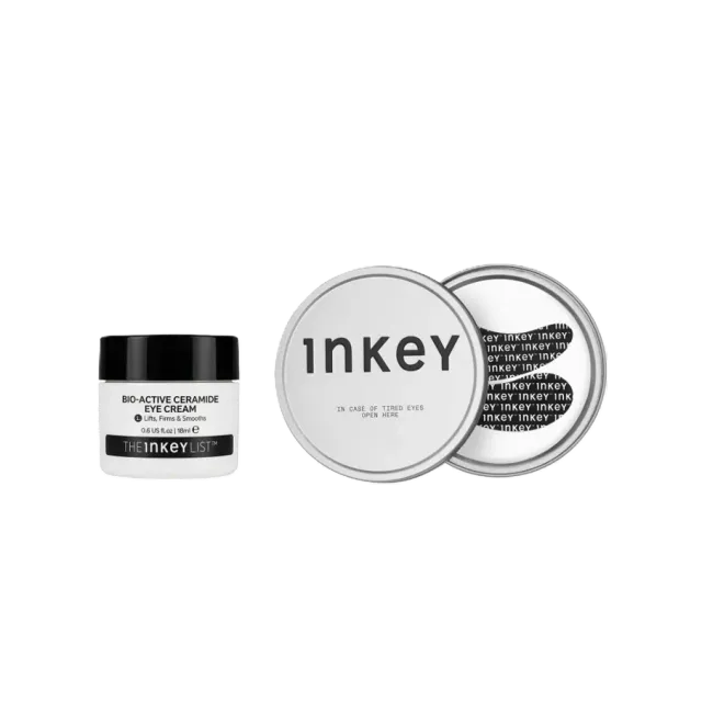 The INKEY List Bio-Active Ceramide Augencreme Duo mit Pads