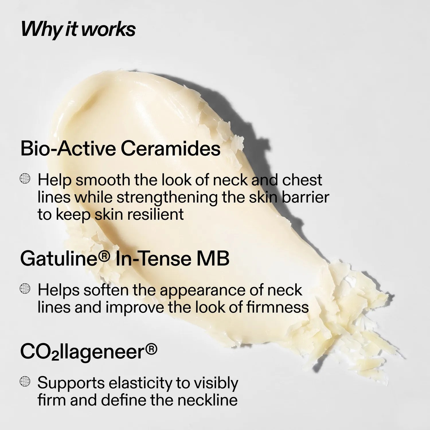 The INKEY List Bio-Active Ceramide Neck Stick 20g feste Pflege