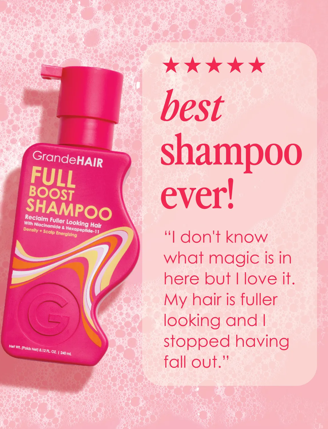 Grande Cosmetics GrandeHAIR Shampoo Full Size für dünnes Haar