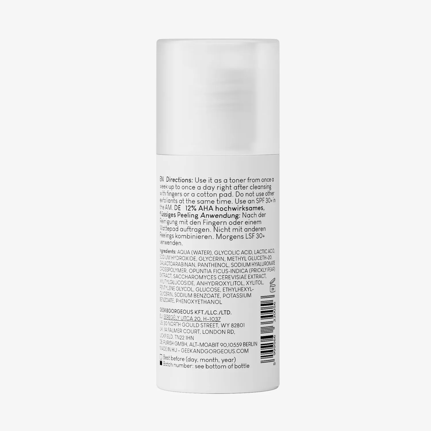 Geek & Gorgeous Smooth Out 12% AHA Peeling 30ml Glykolsäure