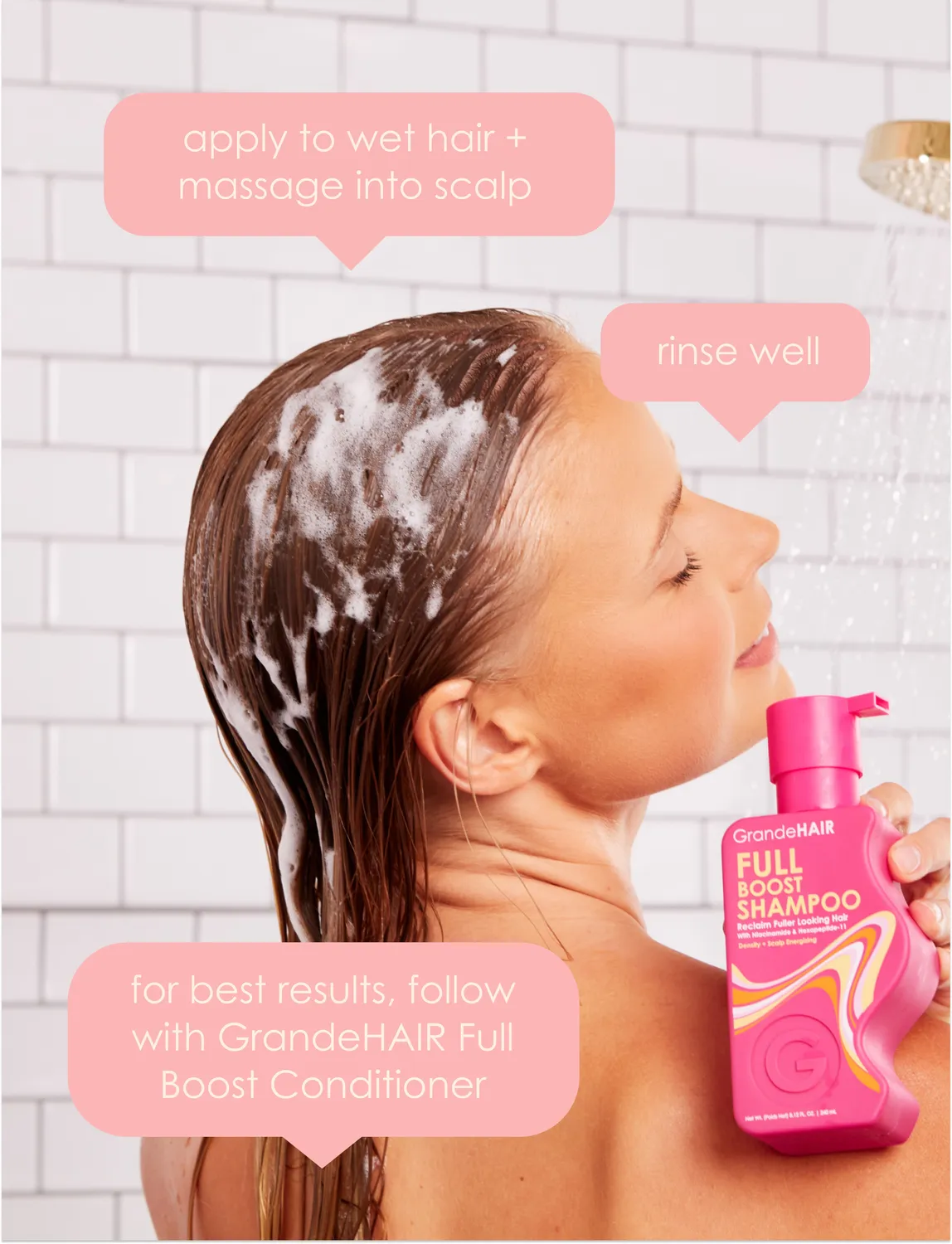 Grande Cosmetics GrandeHAIR Shampoo Travel Size mit Niacinamid