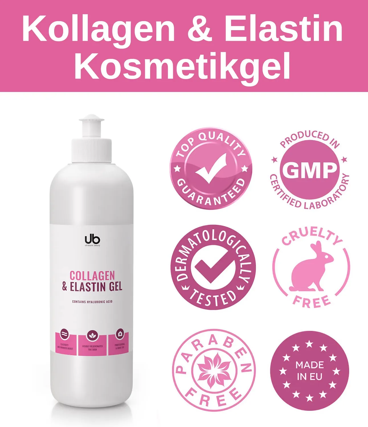 UB Kollagen & Elastin Ultraschallgel 500ml straffend