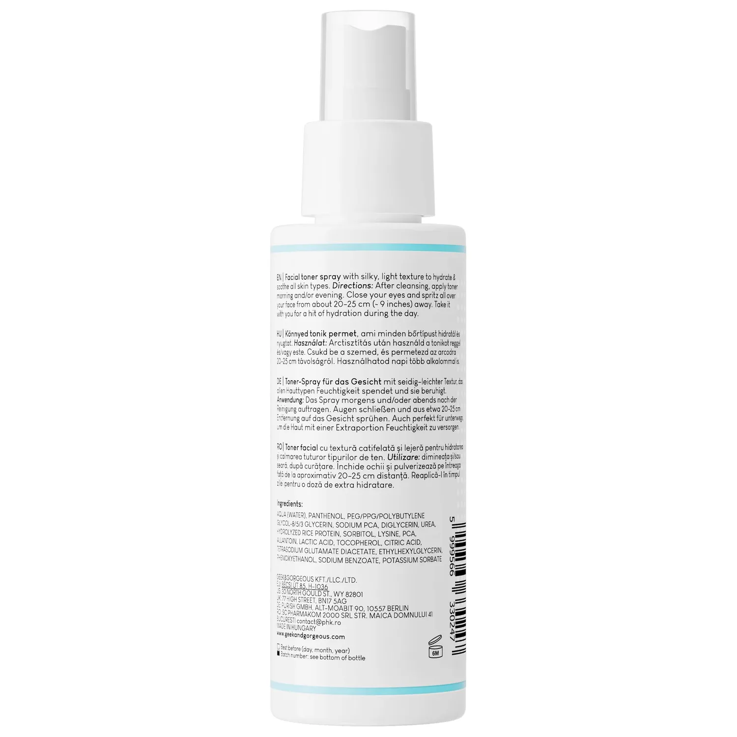 Geek & Gorgeous Liquid Hydration Spray 110ml Panthenol