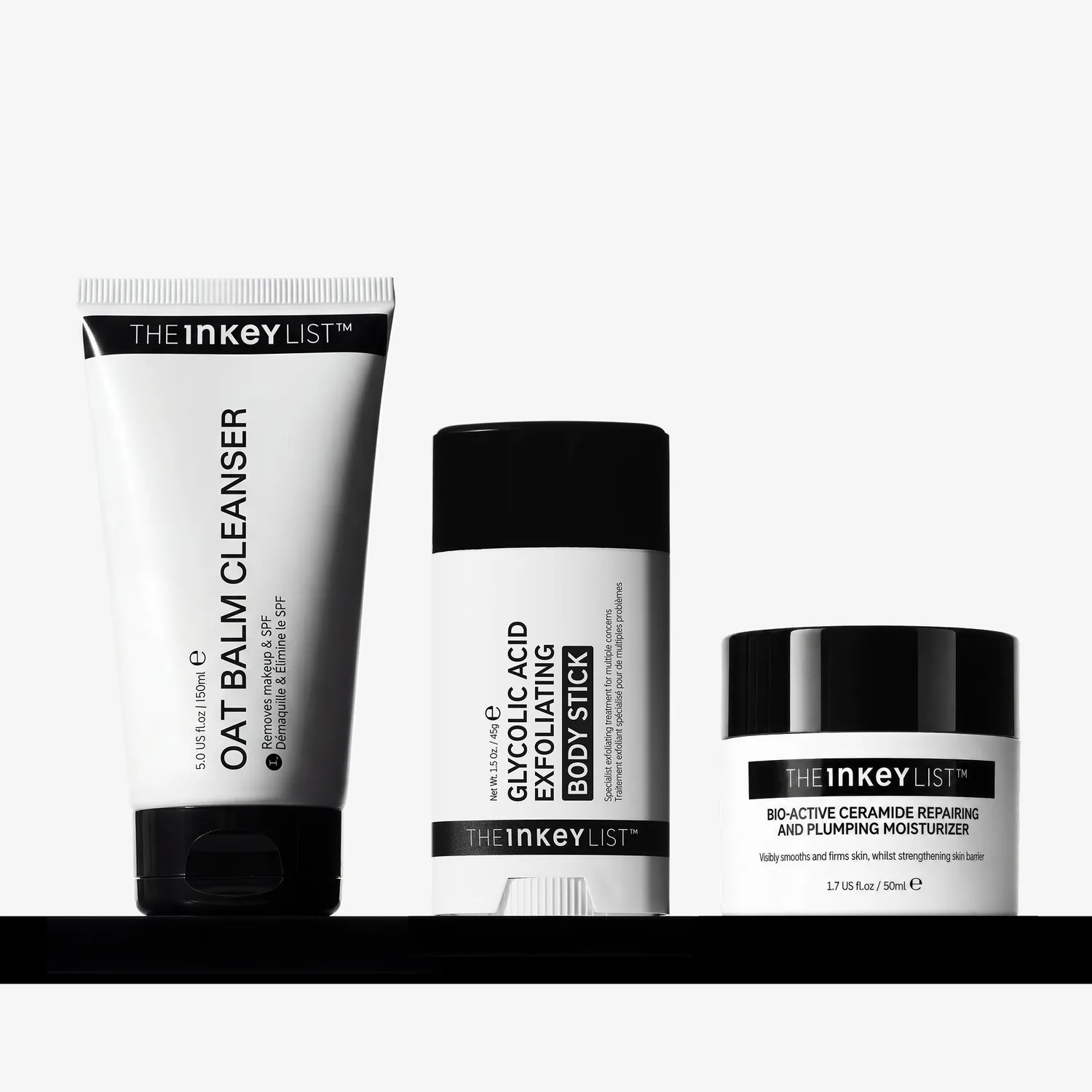 The INKEY List Allure Winners Trio Set Reinigung Peeling Creme