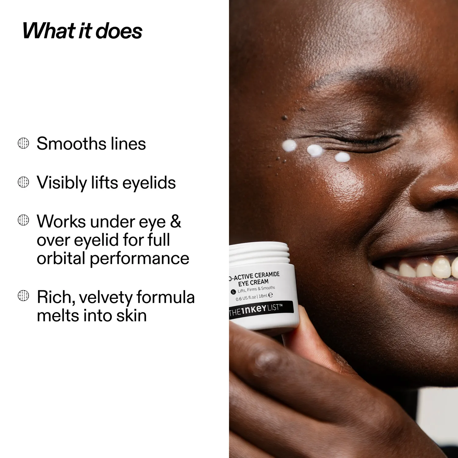 The INKEY List Bio-Active Ceramide Eye Cream Augencreme Duo mit Ceramid