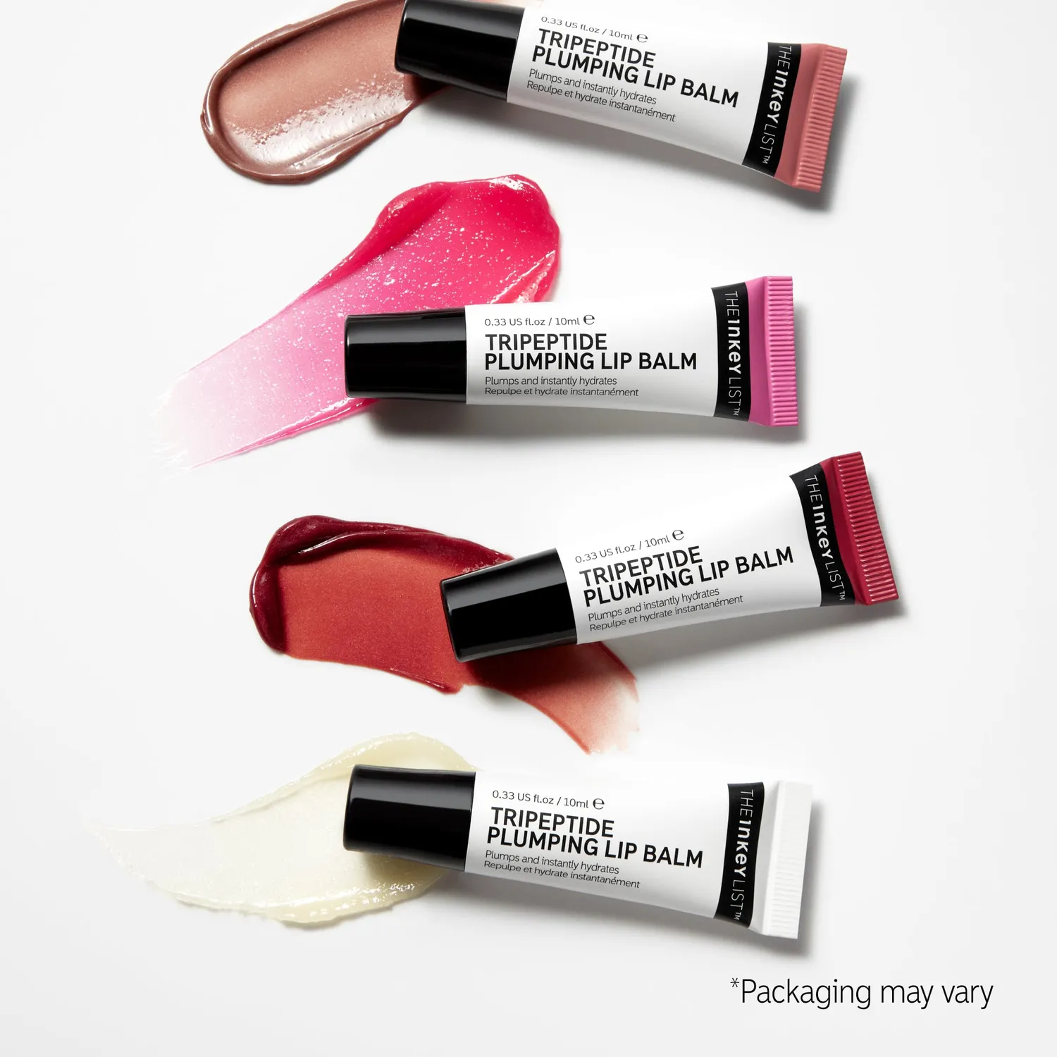 The INKEY List Tripeptide Lippenbalsam Set 3 Tinten mit Peptiden