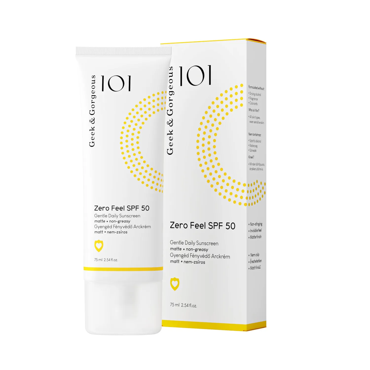 Geek+Gorgeous Zero Feel Sonnencreme SPF 50 75 ml matt