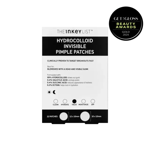 The INKEY List Hydrocolloid Invisible Pimple Patches 22 Stück Salicylsäure