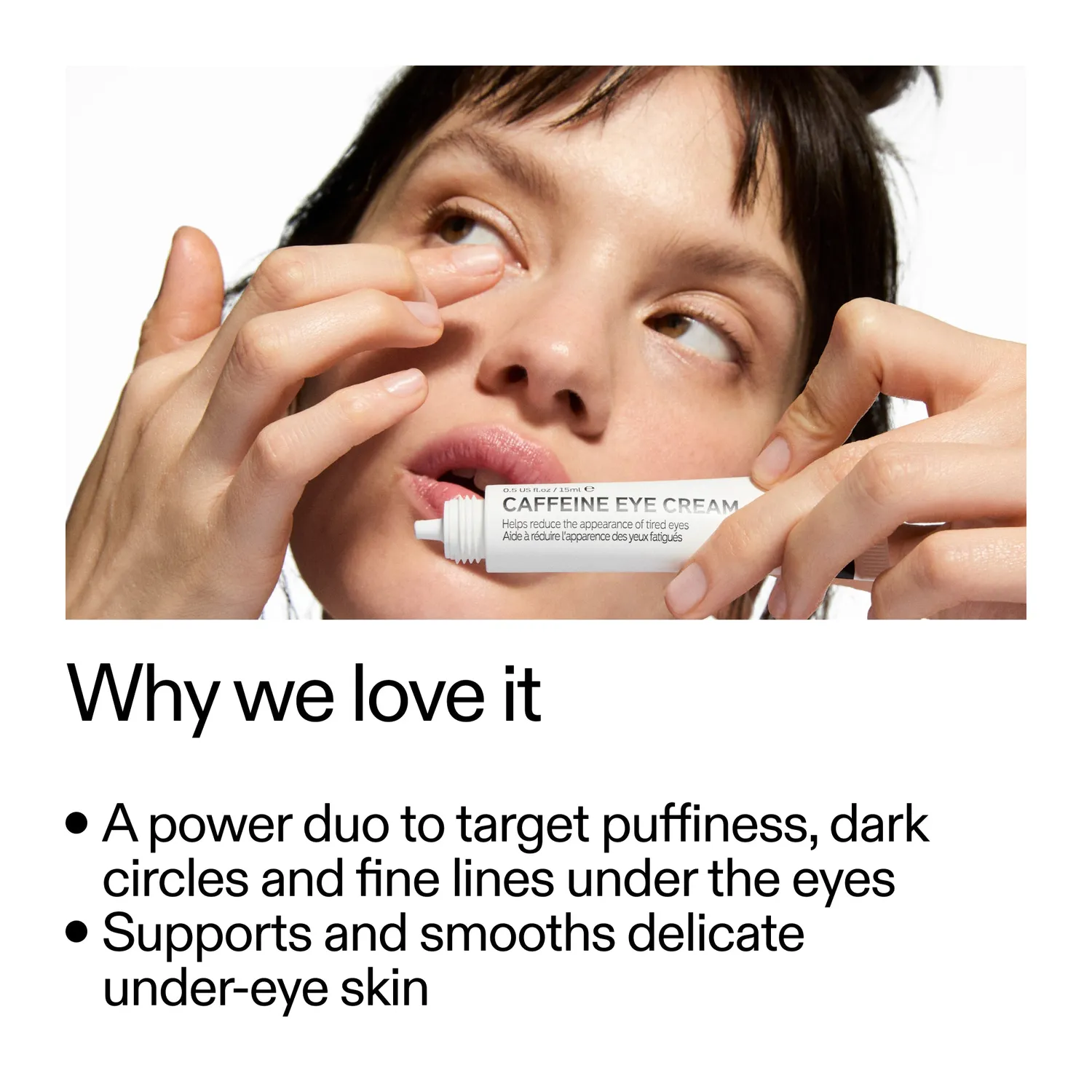 The INKEY List Caffeine Retinol Augencreme Duo 2x15ml gegen Schwellungen