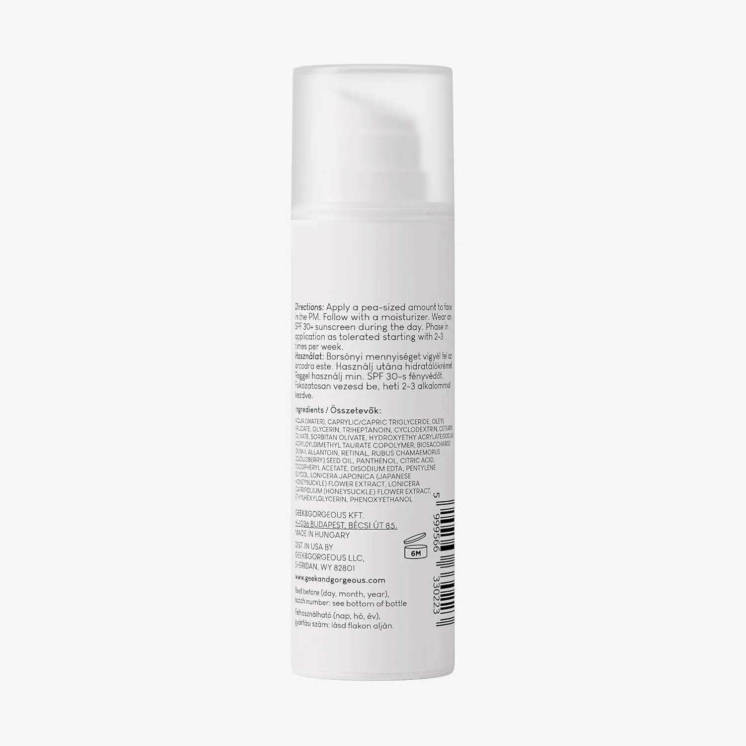 Geek & Gorgeous A-Game 5 Retinal Serum 30 ml für empfindliche Haut