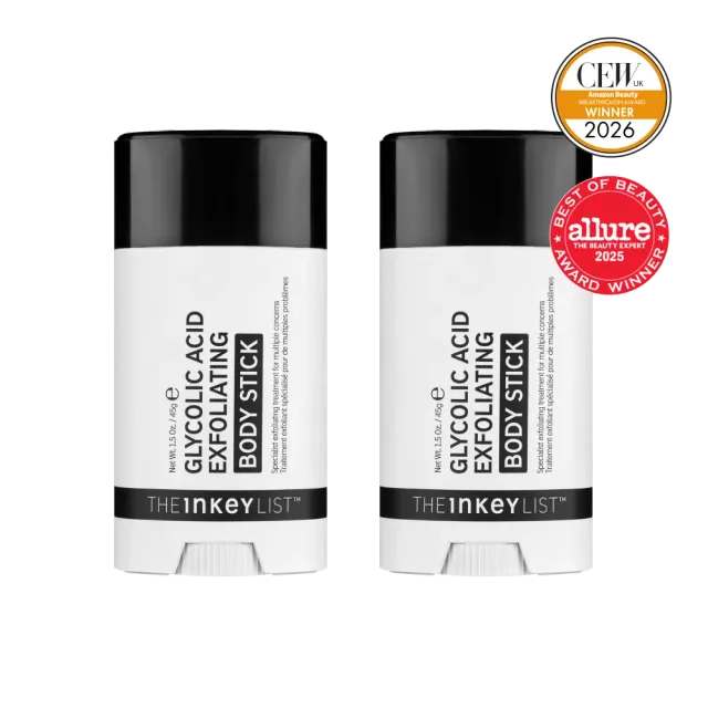 The INKEY List Glycolic Body Stick Duo 7% AHA Reibeisenhaut