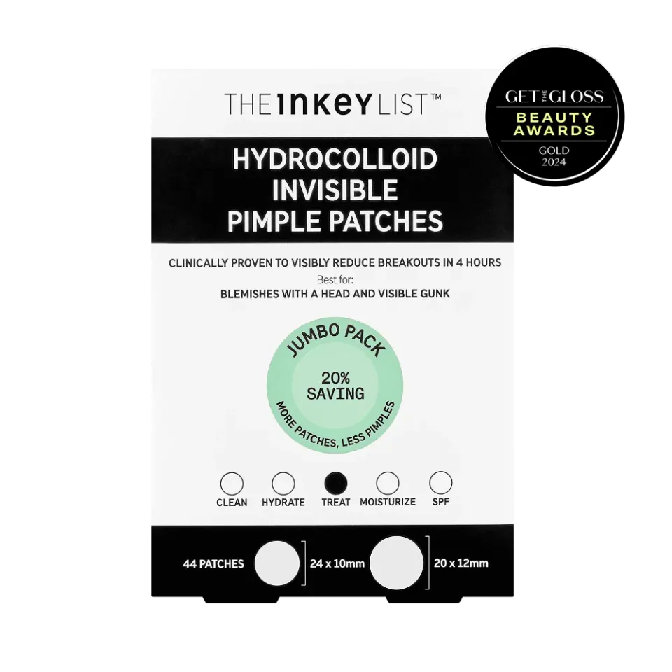 The INKEY List Hydrocolloid Pickel Patches 44 Stück unsichtbar