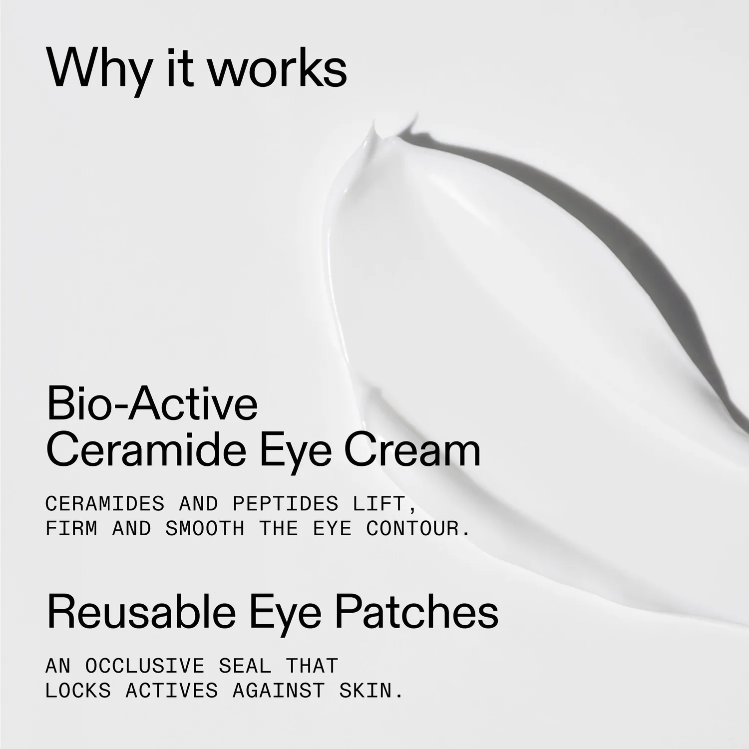 The INKEY List Bio-Active Ceramide Augencreme Duo mit Pads